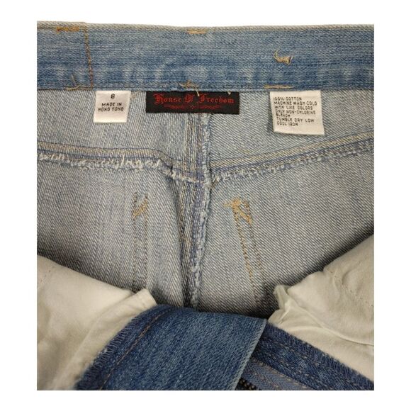 HOUSE OF FREEDOM 5 POCKET BOOT CUT PRE-WASHED JEAN SIZE 8. - Picture 6 of 7